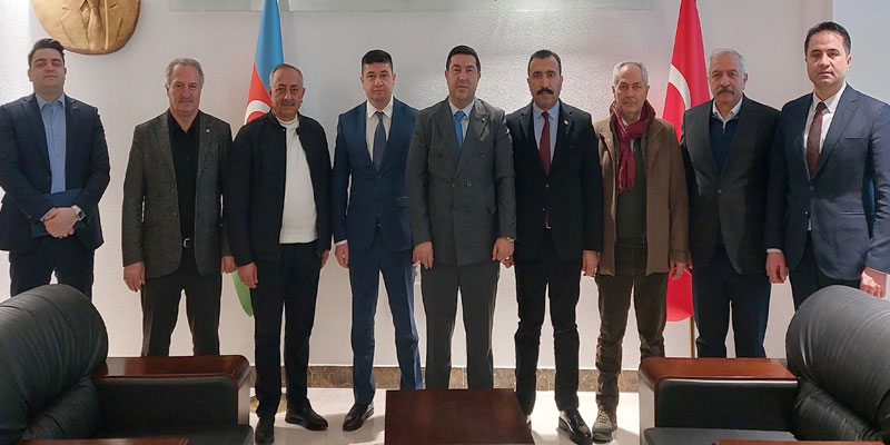 KTSO HEYETİNDEN AZERBAYCAN KARS BAŞKONSOLOSU ZAMİN ƏLİYEV'E ZİYARET