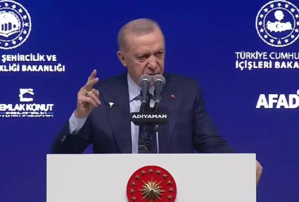 CUMHURBAŞKANI ERDOĞAN: SON 2 YILDA DEPREM BÖLGEMİZE 2,6 TRİLYON LİRAYI AŞAN YATIRIM YAPTIK