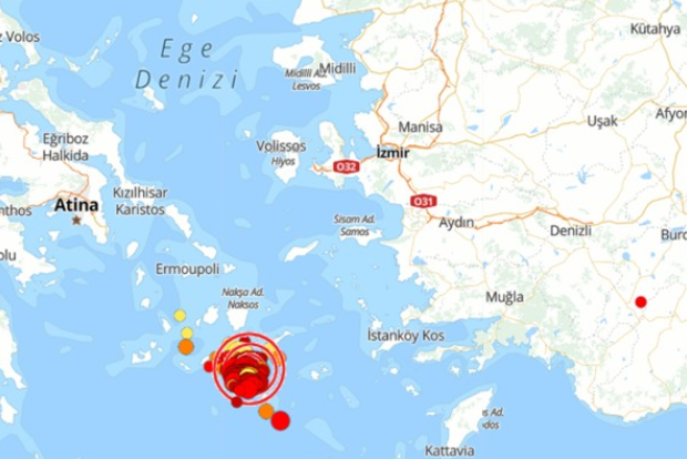 EGE DENİZİ’NDE BİR DEPREM DAHA