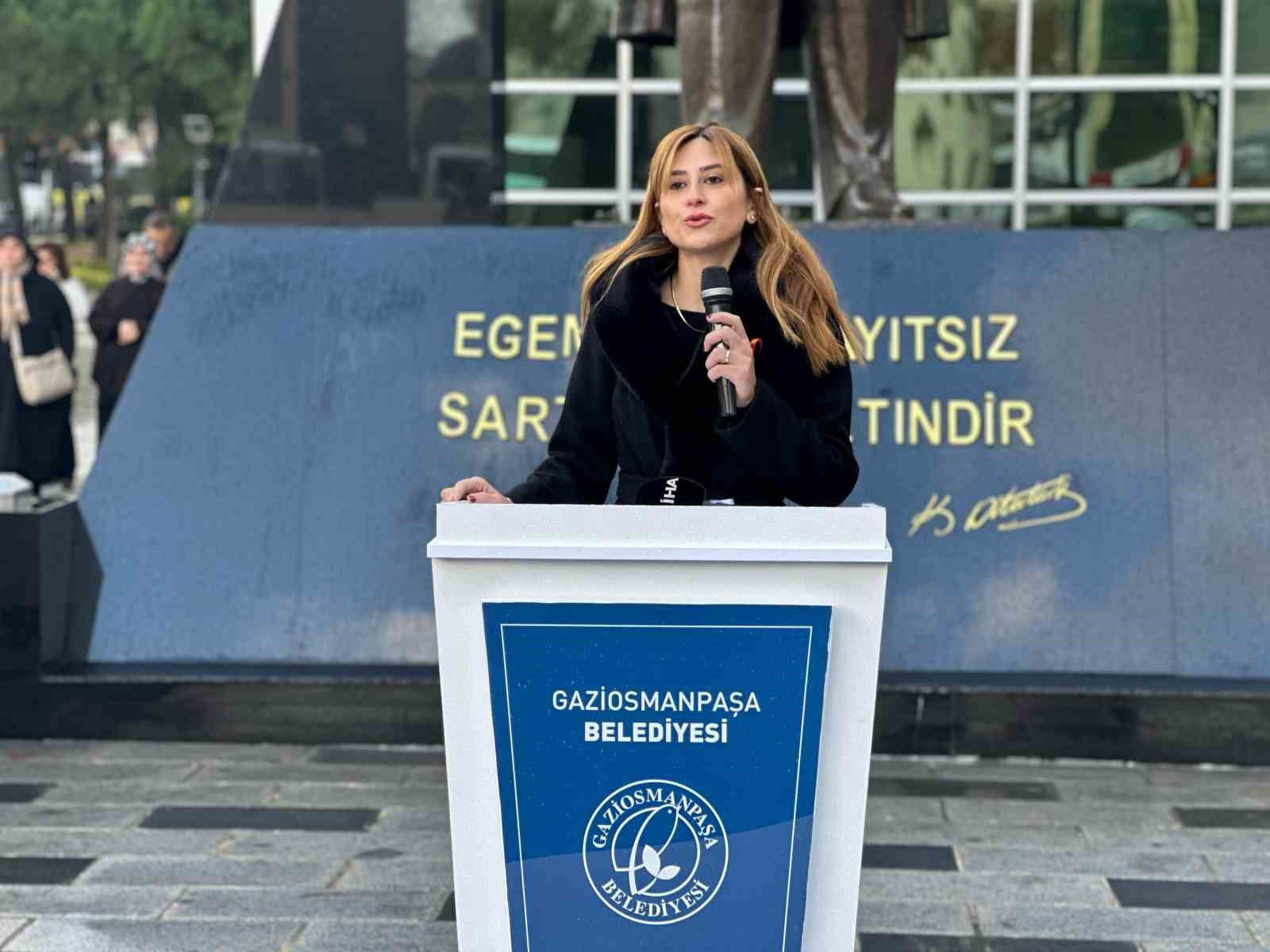 Gaziosmanpaşa’da şiddet mağduru kadınlar anıldı