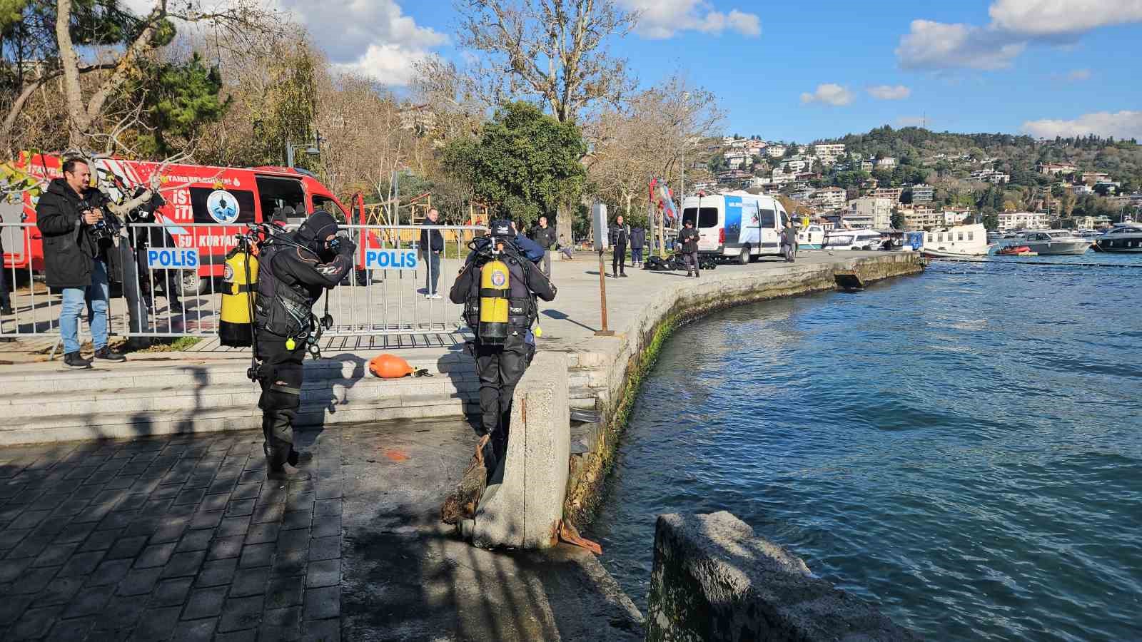 Rumeli Hisarı’nda denizde kaybolan 2 kişiyi arama çalışmaları devam ediyor